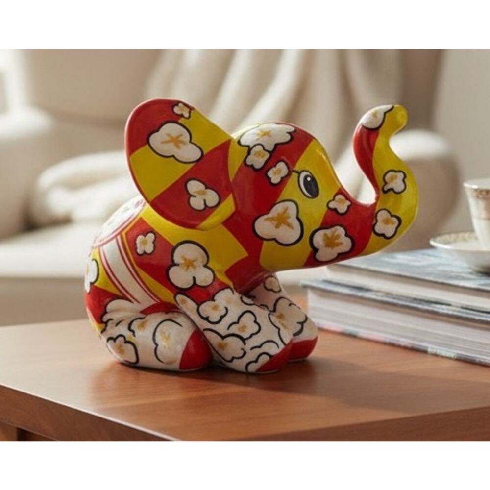 Pop Art Cornelius Popcorn Elephant Plush 17" Stuffed Animal Red Yellow White